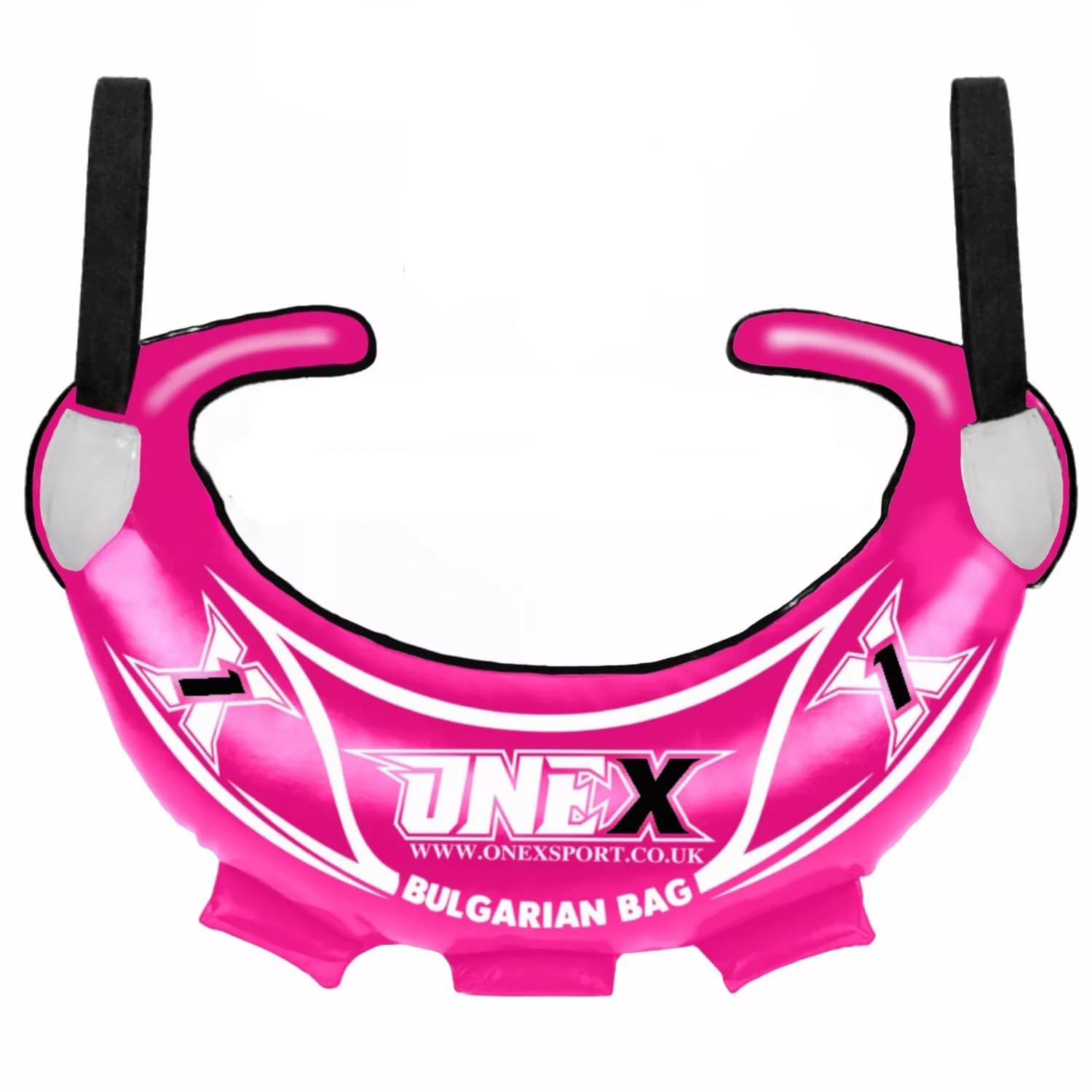 1x Bulgarian Bag Adjustable Weighted Filled Training Power Bag with Handles Multi-Grip Fitness Bag Core Workout Gear Functional Strength Training Home Gym Equipment (pink, 22KG)