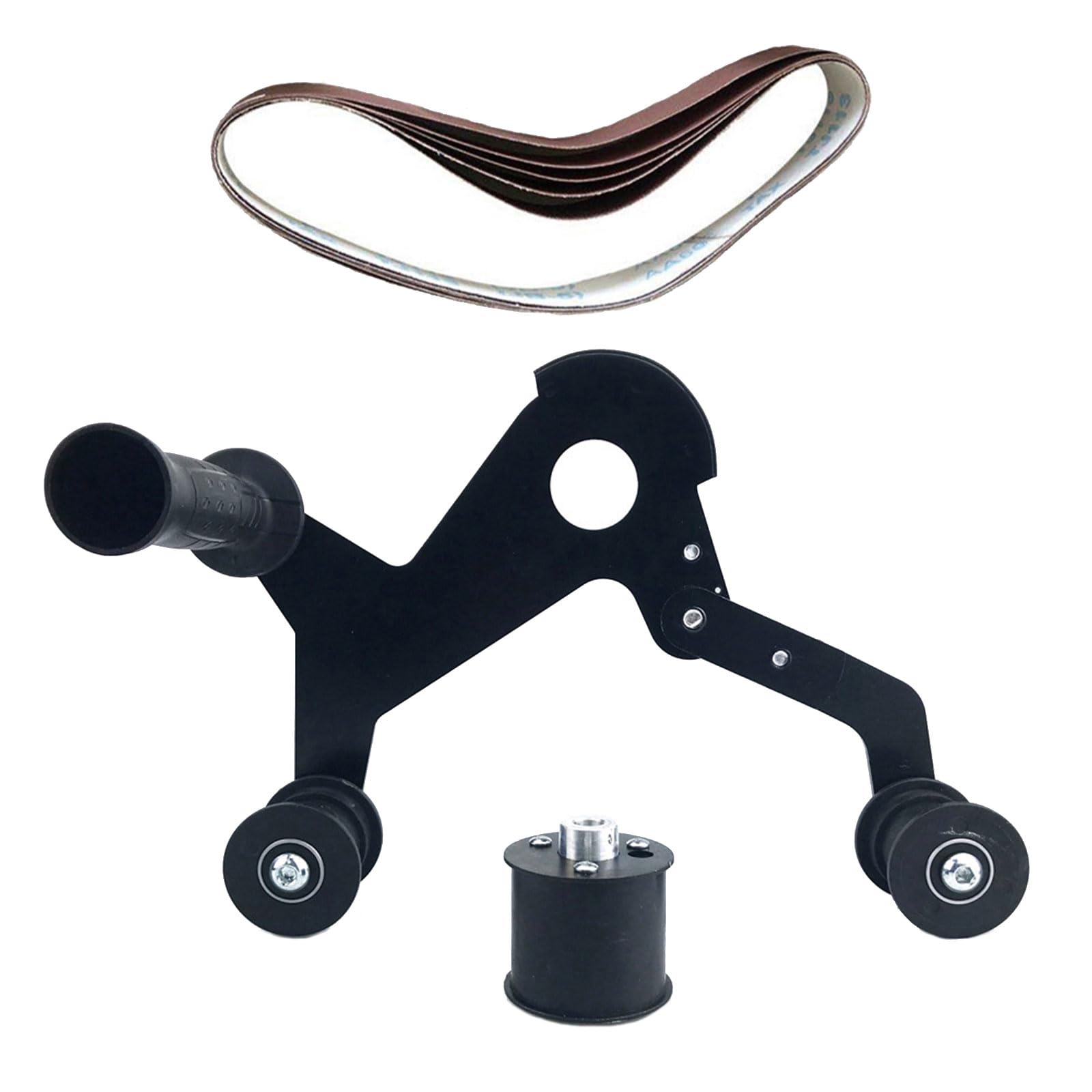Low Vibrations Belt Sanding Device Head Ensuring Smooth Operating for Efficient Metal Part Processing Efficient Grinding