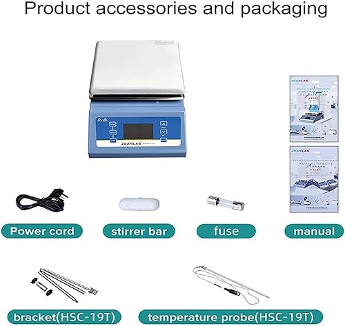 Miniatura 6 de FLTRGO Mezclador magnético de laboratorio, placa caliente con agitación magnética, 200-2000 RPM, 169.1 fl oz, utilizado para calentar y agitar