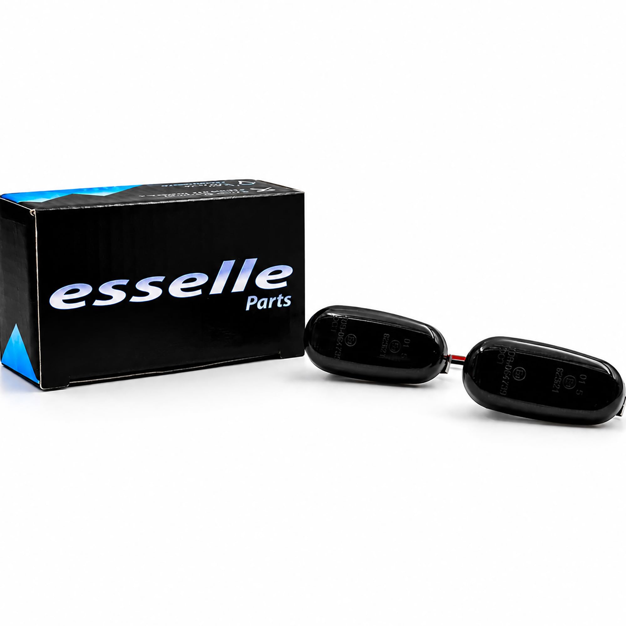 Coppia Frecce Laterali Nero Fumé Progressive Dinamiche A Led per Alfa Romeo Mito, 147 pre-restyling, GT, Fiat Bravo MK2, Plug and play Canbus nessun errore