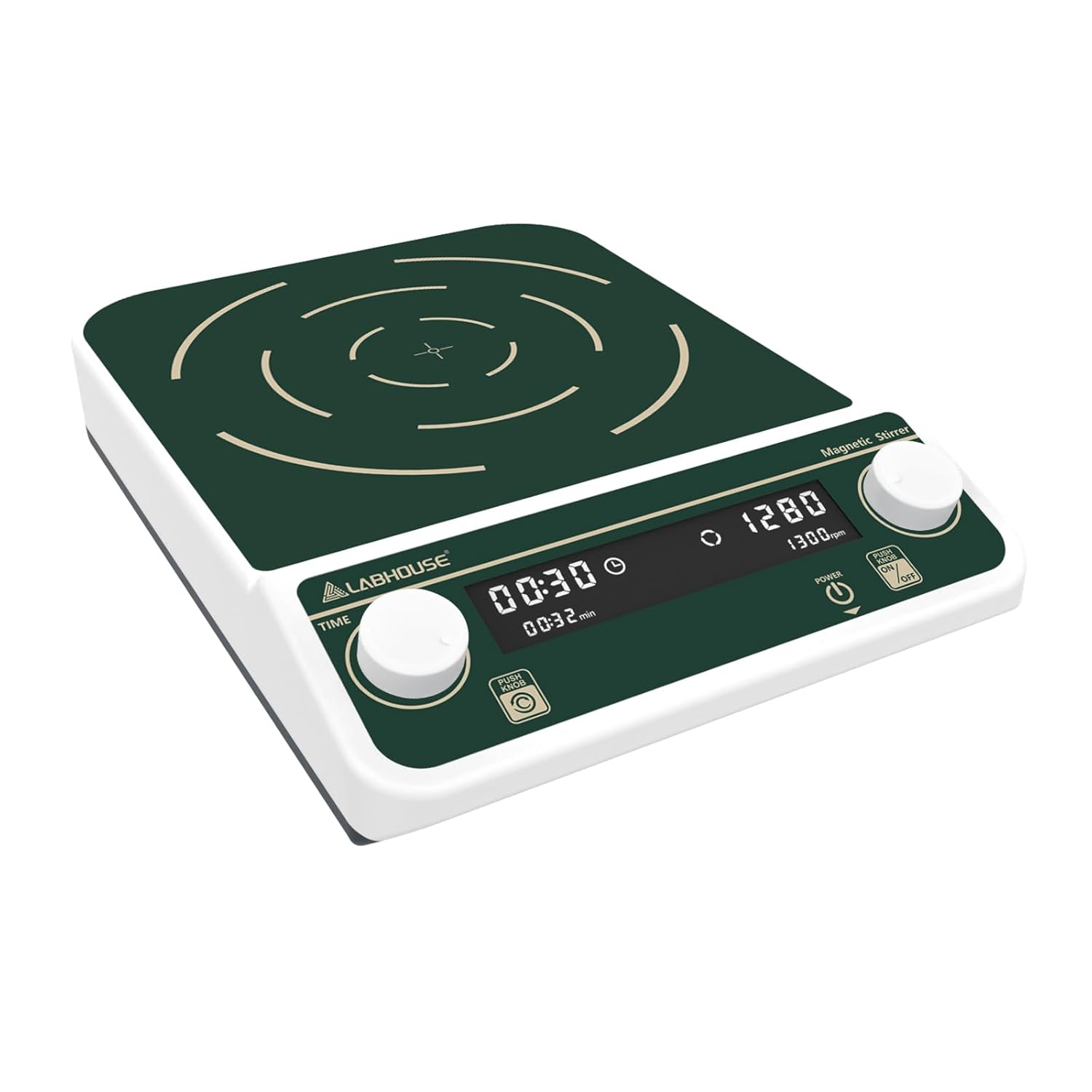 10L Magnetic Stirrer Mixer Large Capacity 8.7"X8.7" Stir Plate Digital Timing Setting & Speed 50-1500PRM,Stir Bar Included for Lab