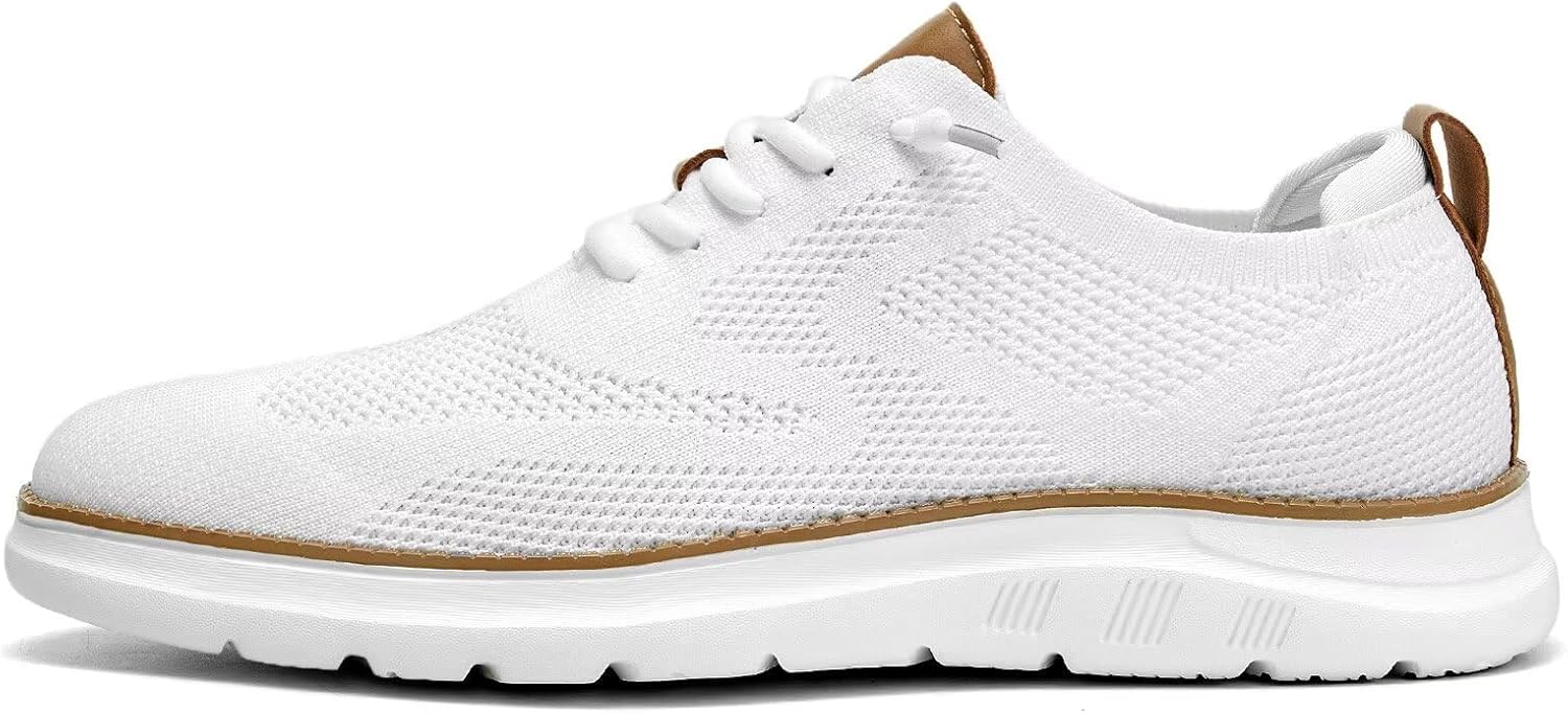 Mens Casual Dress Oxfords Shoes Fashion Mesh Business Walking Work Slip on Sneakers Comfortable Lightweight Soft Sole - Image 3