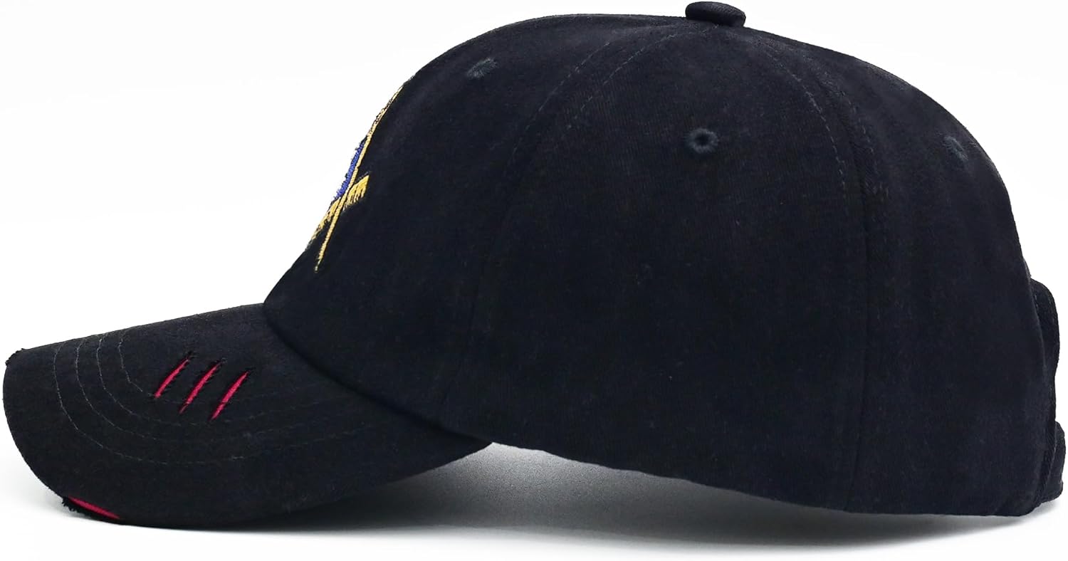 Embroidered Freemason Baseball Cap for Men and Women, 100% Cotton Adjustable Thickened Masonic Mason Classic Hat - Image 3