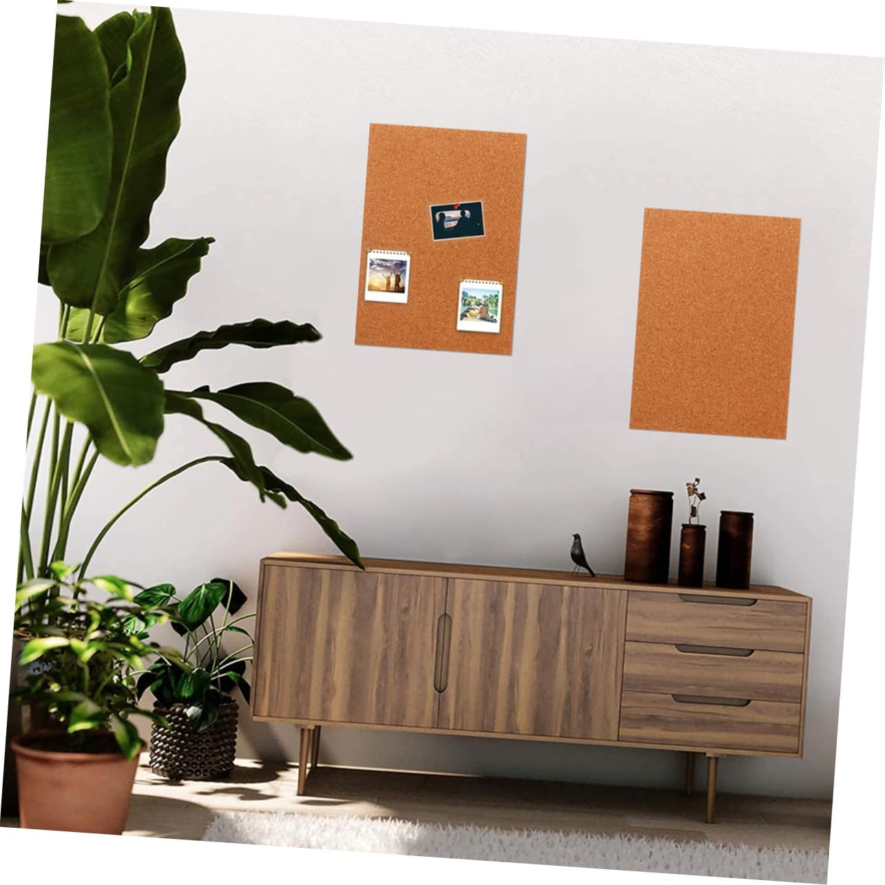 10pcs Soundproof Cork Paper Dry Erase Board Combo Frame Desk Small Bulletin Board Wall Tile