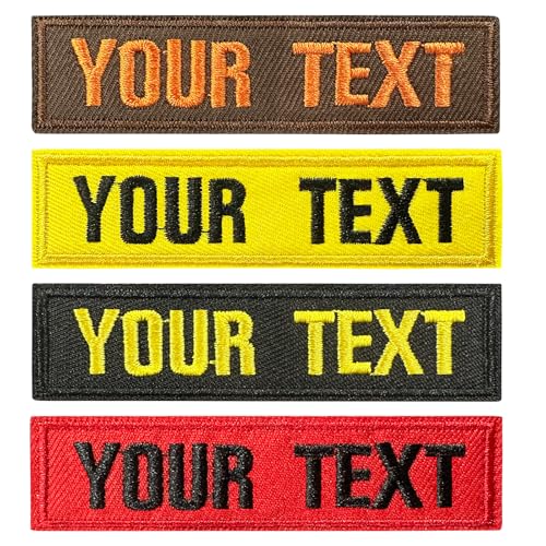 2 Piezas Parche de nombre bordado personalizado, insignia de texto/Números Para Mochila militar, uniforme, chaqueta, sombrero