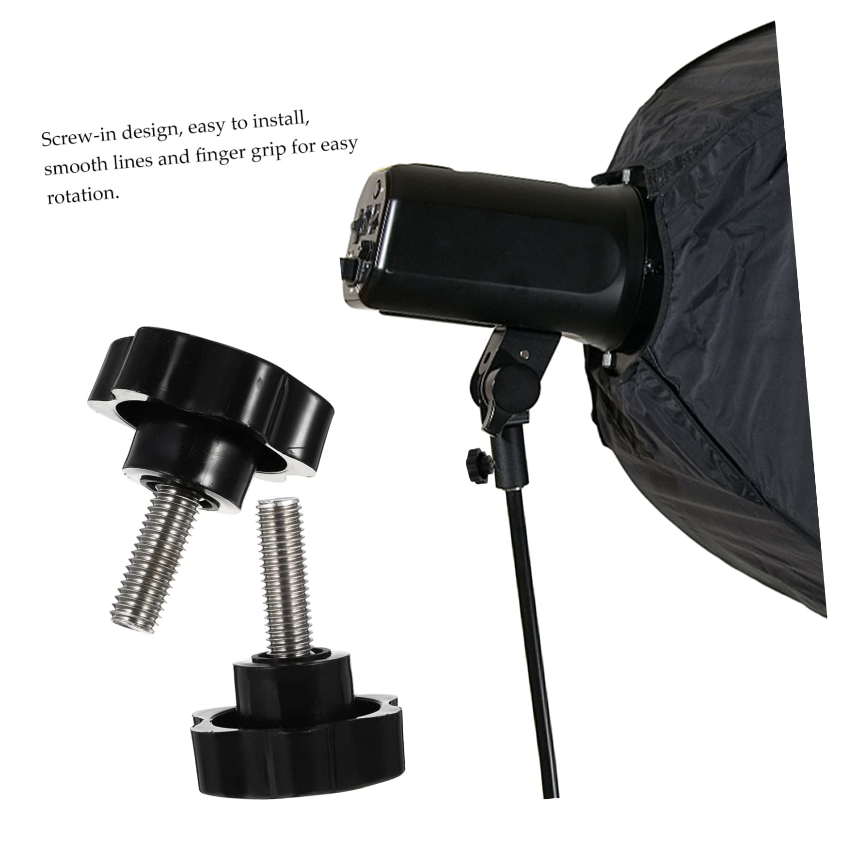 NAMOARLY Stainless Screw Knob Star Thread 38mm Hexagonal Handle for Bolt Screw Umbrella Stand Parts