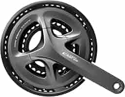 SHIMANO CLARIS クランクセット ガード付き 2x8s 165mm チェーン付き自転車用クランクセット,2x8スピード,SHIMANO