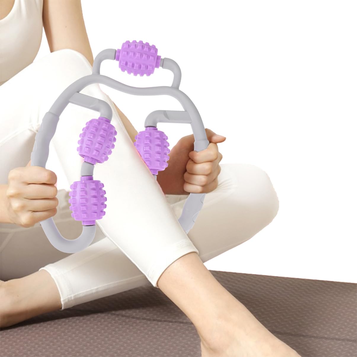 Massaggiatore per Gambe Rullo Professionale 2 Pezzi Abs | Uso Domestico e Dopo Esercizio, Massaggio Rilassante Delicato, Supporto al Movimento e Circolazione