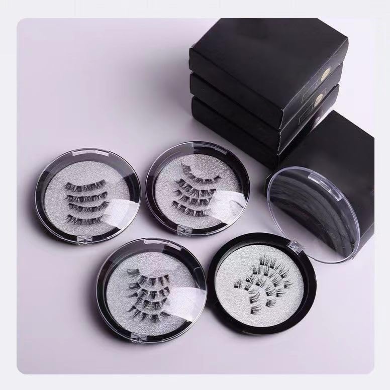 Miniatura 9 de Pestañas postizas, succión magnética, reutilizable, sin fragancia, 1 par, 24P