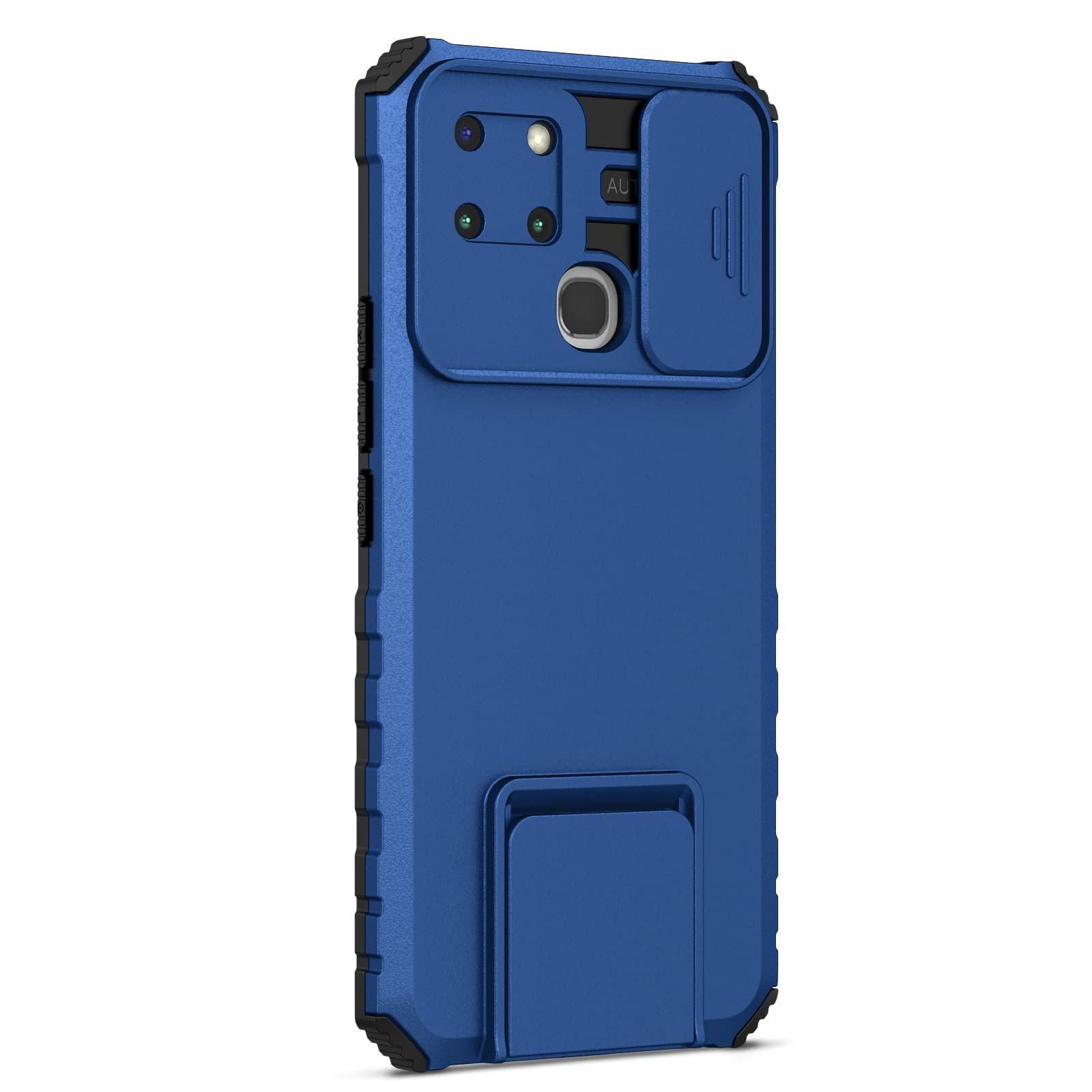 TIANCI Custodia Per Infinix Smart 6 – Cover Antiurto Con Sportello Scorrevole Per Fotocamera E Supporto Regolabile