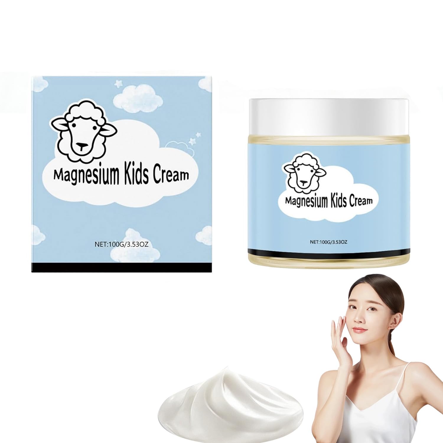 Magnesium Lotion for Restful Sleep - Natural Calming Cream for Sensitive Skin - Magnesium - Safe for Adults
