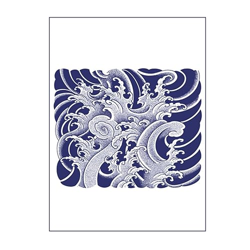 Miniatura 4 de Tatuajes temporales - Adhesivo grande, tótem grande, brazo de dragón, tatuaje de transferencia falsa, diseño impermeable (estilo 38)