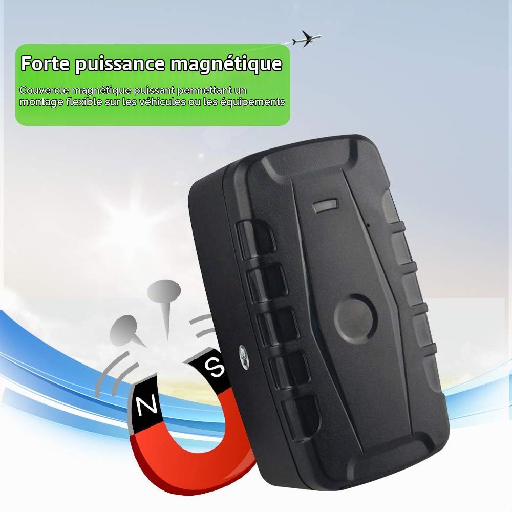 Zeerkeer Localisateur GPS magnétique pour voitures, motos, camions, 20 000 mAh, 240 jours en veille, suivi en temps réel, dispositif antivol TK918