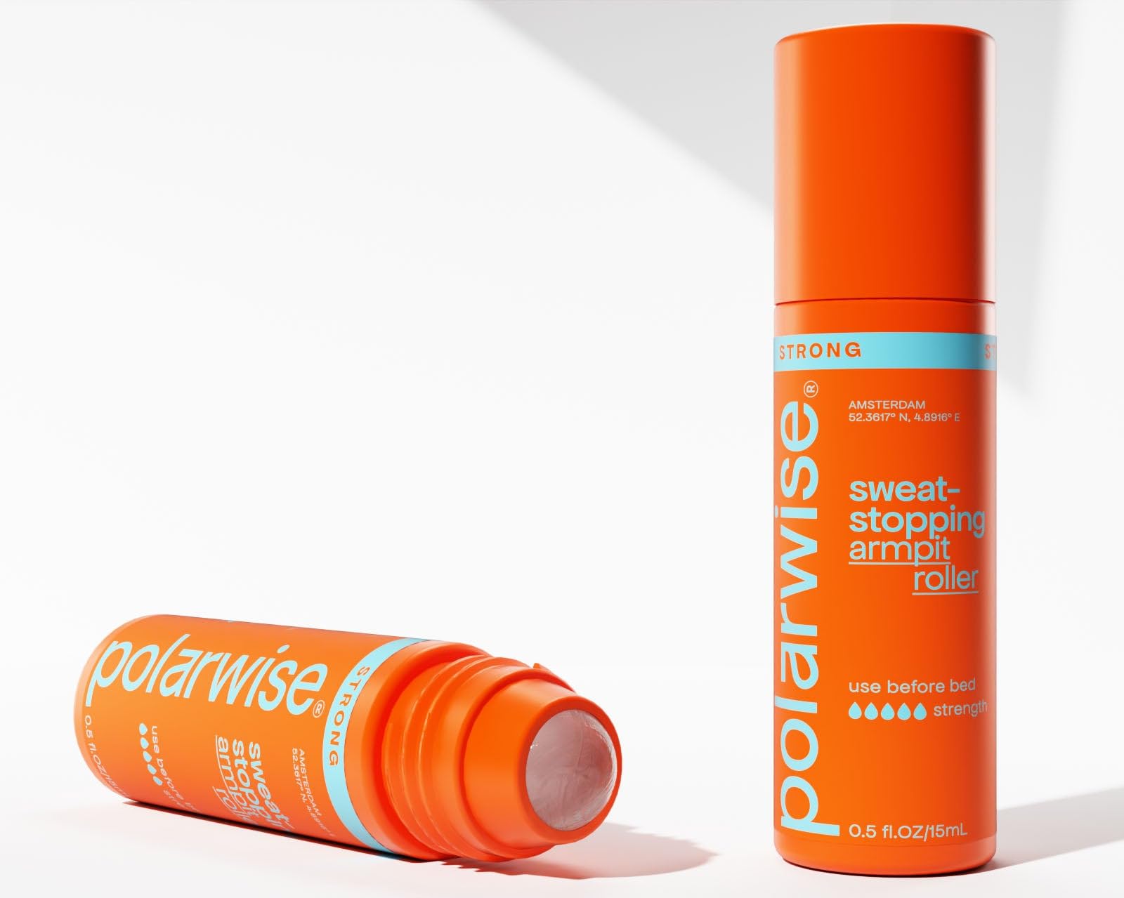 Polarwise Strong Roller Bundle – Rodillo antitranspirante antitranspirante contra la sudoración excesiva – Protección eficaz contra el sudor de las axilas – Más que un desodorante – 30 ml