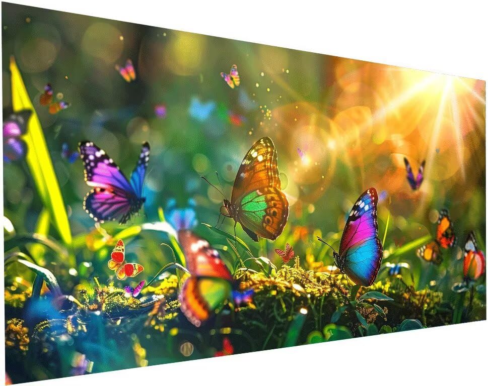Kit Complet Broderie Diamant Adulte XXL Papillon 60x120 - Point de Croix Painting Peinture 5D