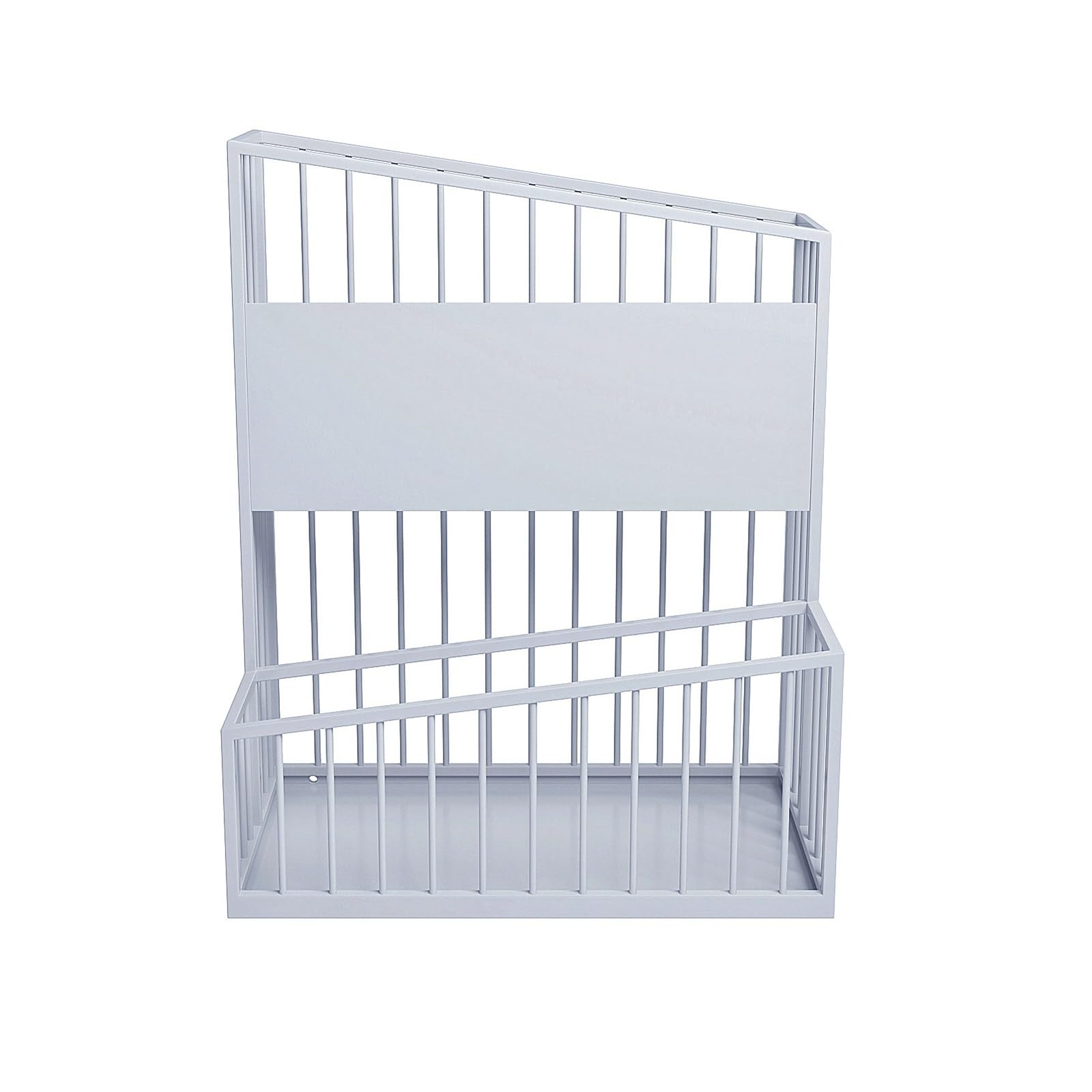 WQPMNYG Large 2-Tier Metal Umbrella Stand Holder - Commercial Grade Umbrella Storage Basket with Drainage Hole Holds 15-30 Umbrellas Perfect for Corridor & Entrance (White Large)