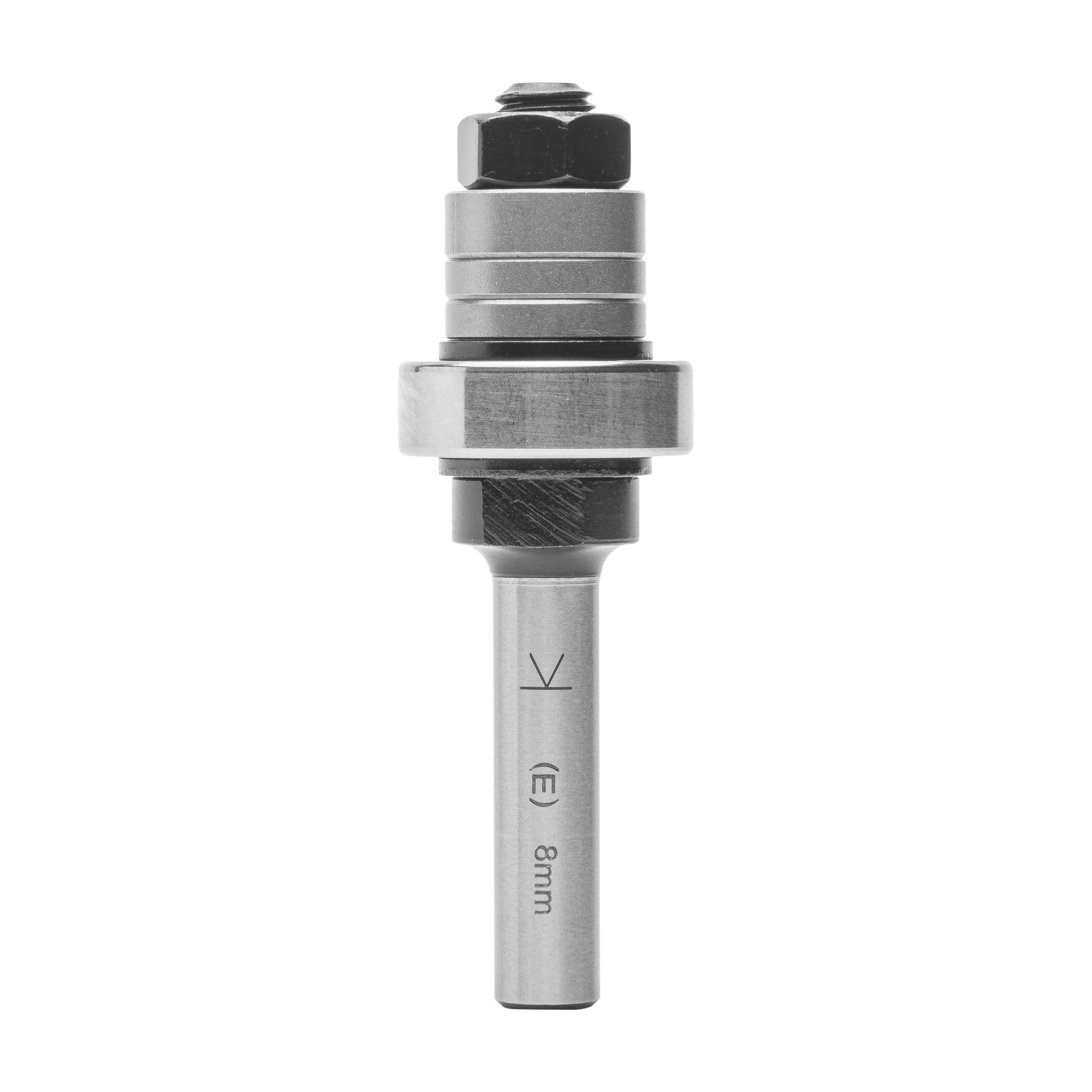 ENT 14005 Aufnahmedorn Schaft (S) 8 mm, Durchmesser (D) 8 mm, NL 13 mm, SL 34,5 mm, GL 68 mm, mit Kugellager