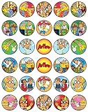 30 x Edible Cupcake Toppers Themed of Arthur Collection of Edible Cake Decorations | Uncut Edible on Wafer Sheet