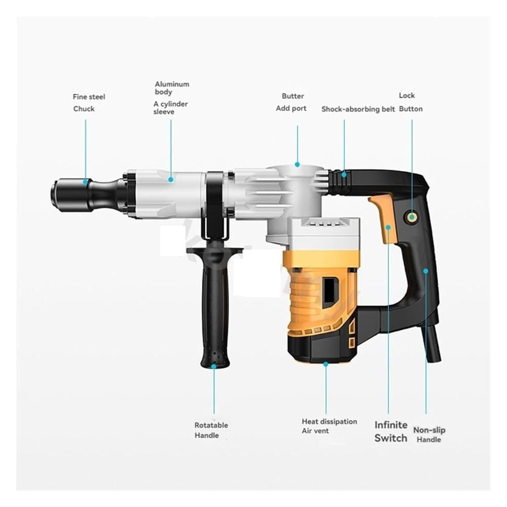 ハンマードリル 電動 ハイパワー Amazon | 電動ドリル 1200W ヘビーデューティー電動ハンマー