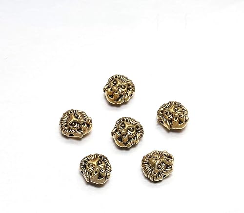 Miniatura 1 de 10 unidsPack Antiguos Colgantes de Encanto Buda Sparta Leopard Lion Heads Spacer Beads Suministros para la Joyería Encontrar Hacer DIY Pulsera Collar
