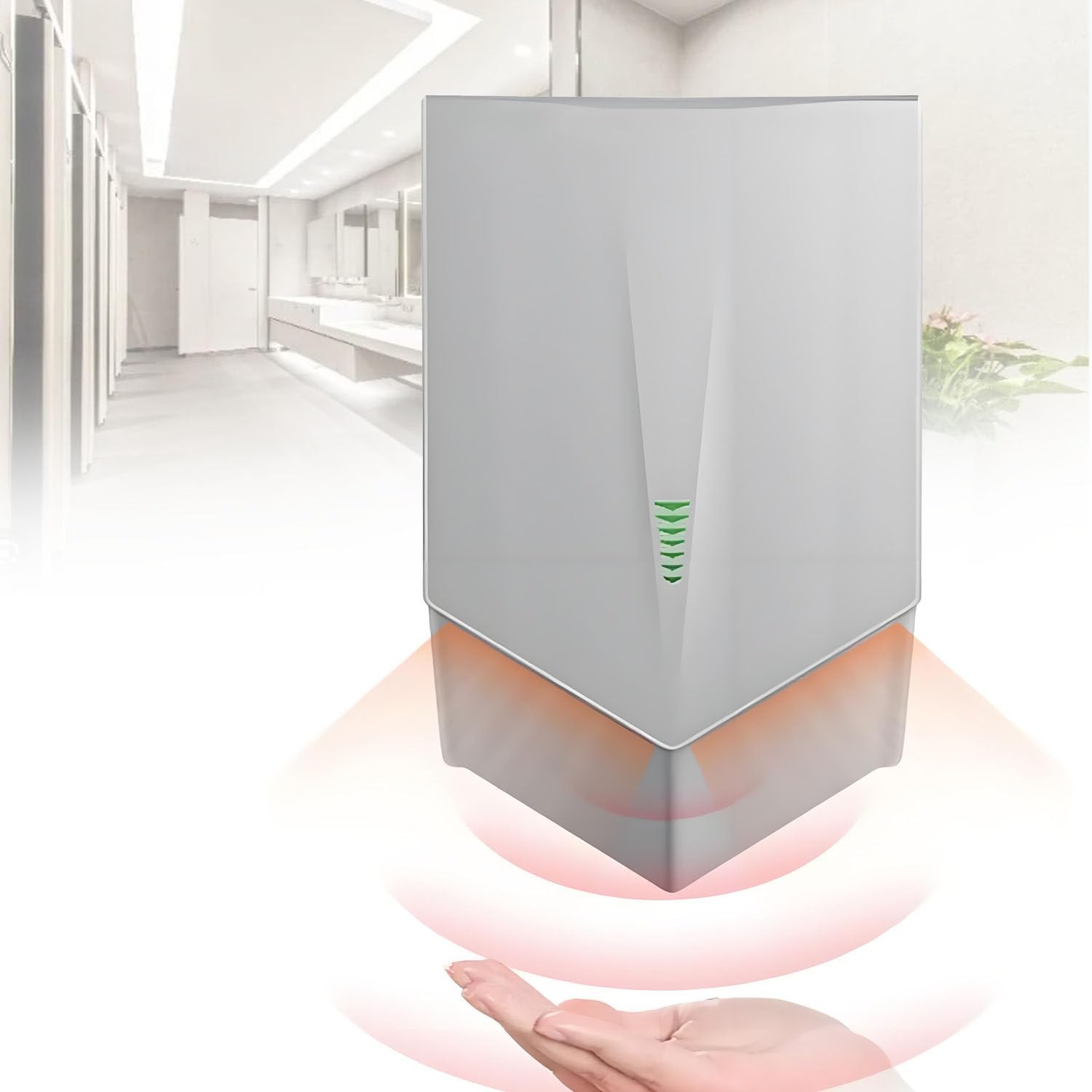 Secadores de manos automáticos con sensor para baño comercial y secado rápido de pared 1500W