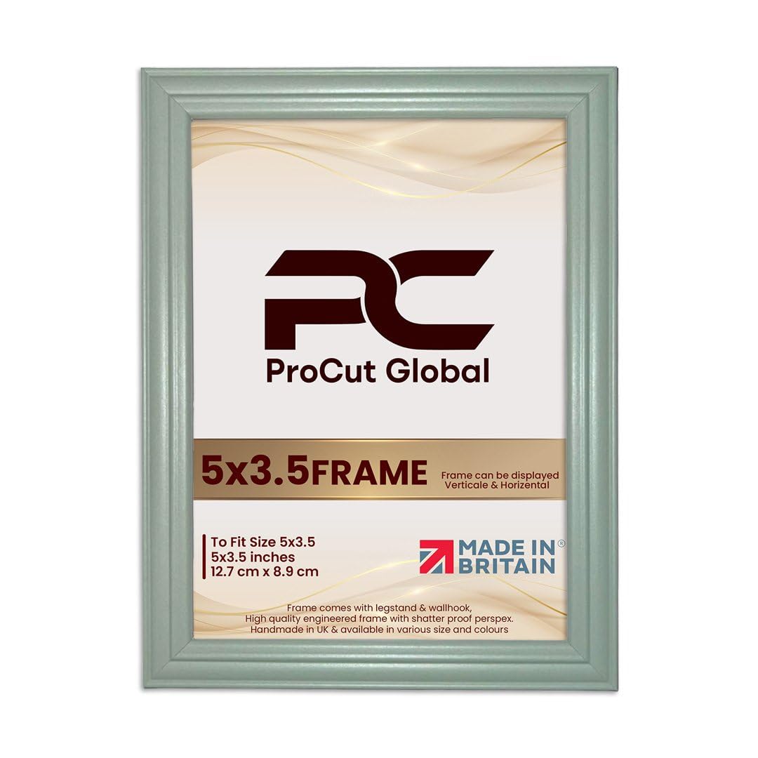Procut Global Classic Green Picture Frames For Photos - 5x3.5"