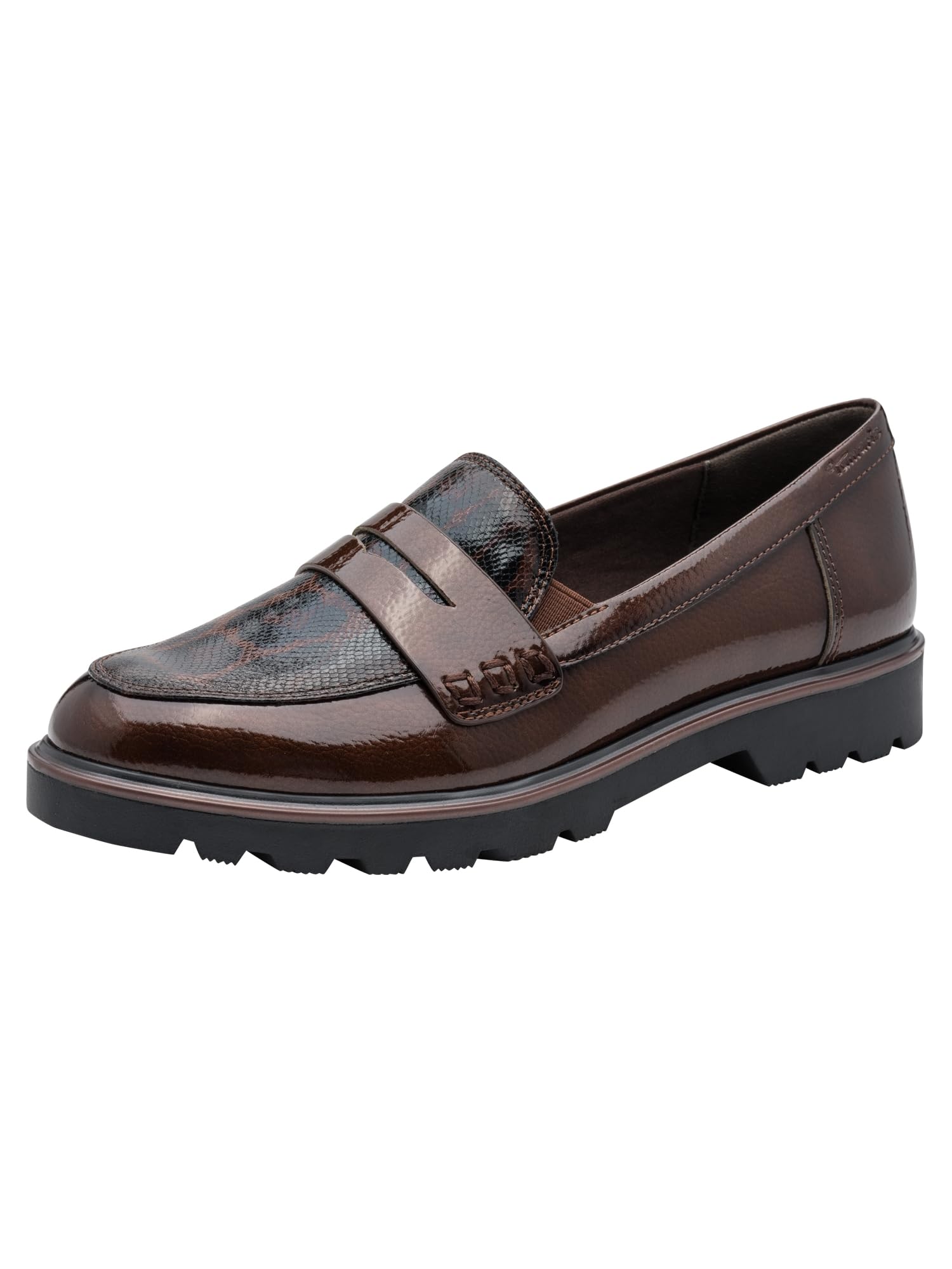 Tamaris Women's Flat Loafers, Brown (Brown Comb), 38