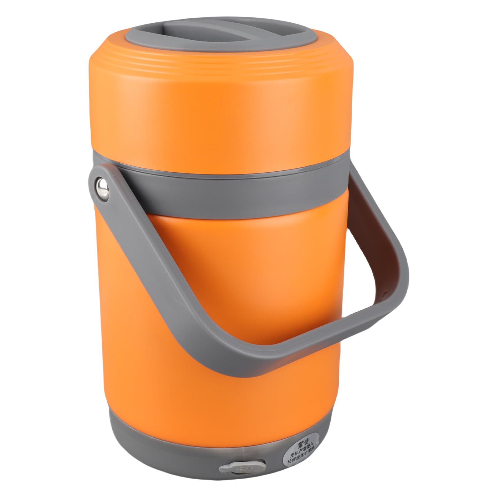 Qcwwy Fiambreras para Viajes, Oficina, Camping, Electrodomésticos de Cocina (ORANGE)