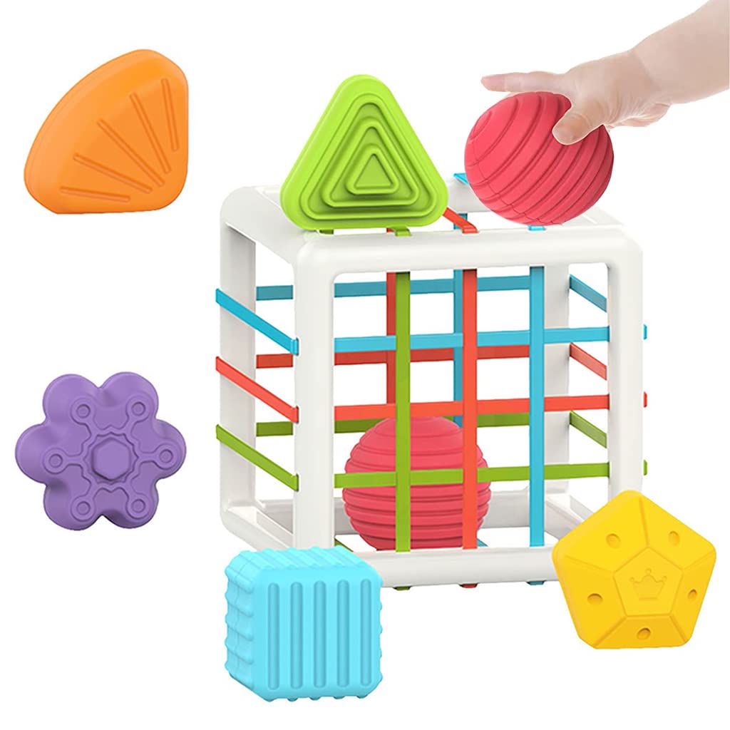 PATPAT Sensory Toys For Kids,Sensory Development Block Toy Colorful Shapes Montessori Toys For Toddler Soothing Toy Kids Interactive Toy Early Educational Toys For 6-12-18 Months Baby Gift, 1 Pcs (B0B7NN6459) Amazon Price History, Amazon Price Tracker