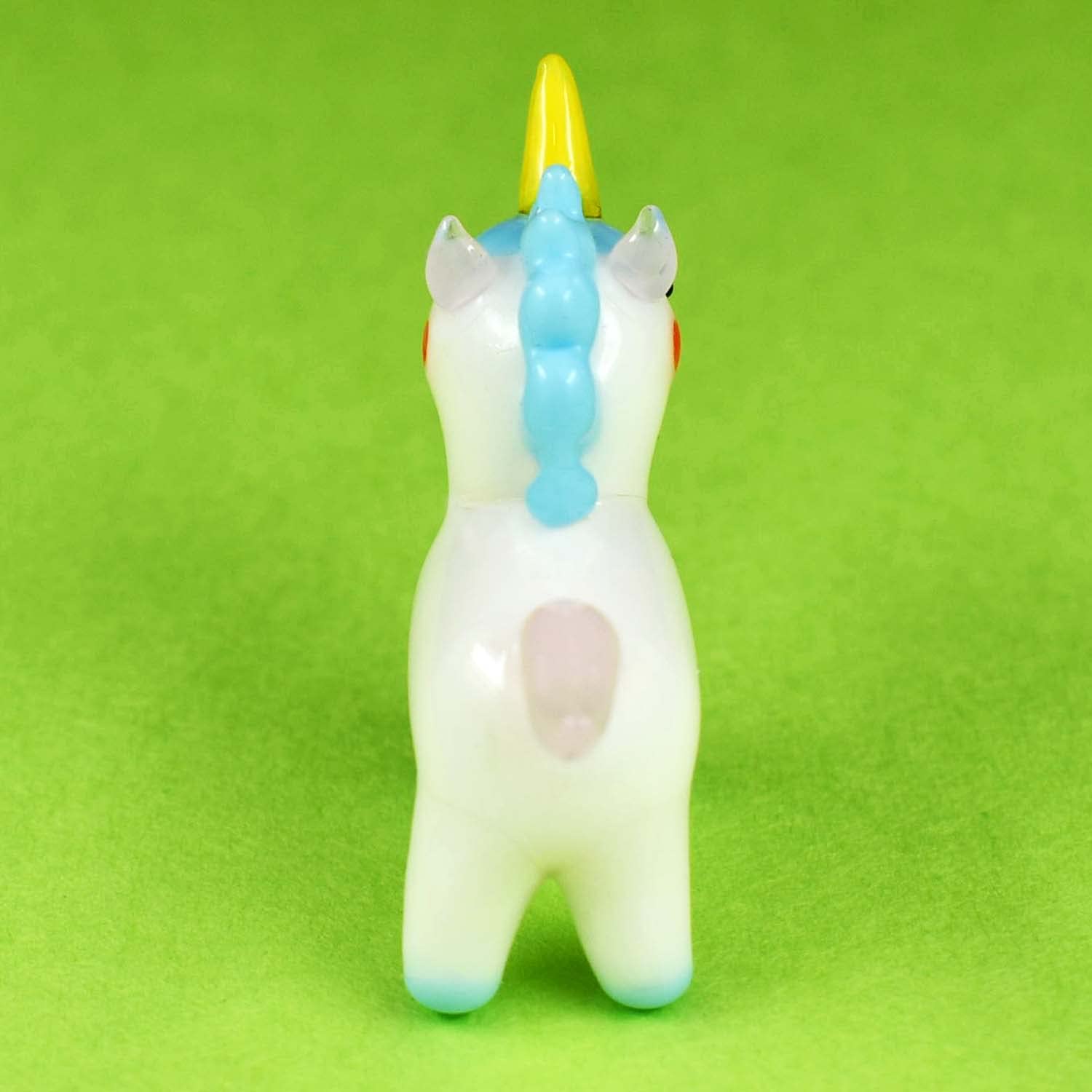 Amazon.co.jp: フォーカート かわいい手作り ｶﾞﾗｽ細工 ユニコーン