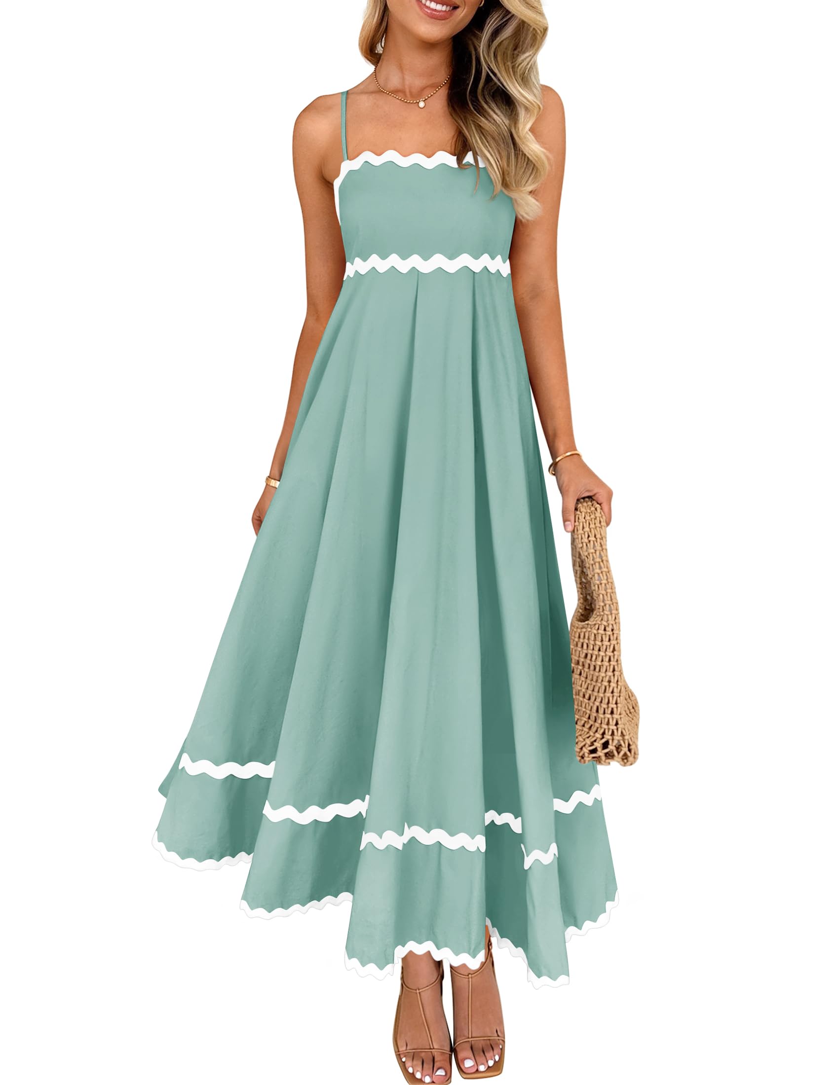 ZESICA Spaghetti Strap Sundress
