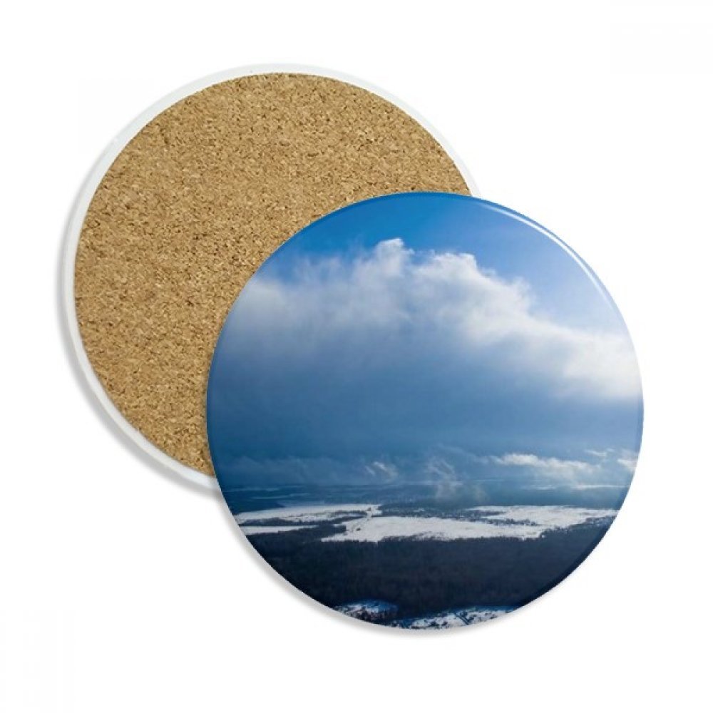 Coaster en céramique Soleil Bleu Ciel idéal pour vos pauses café et apéritifs en terrasse