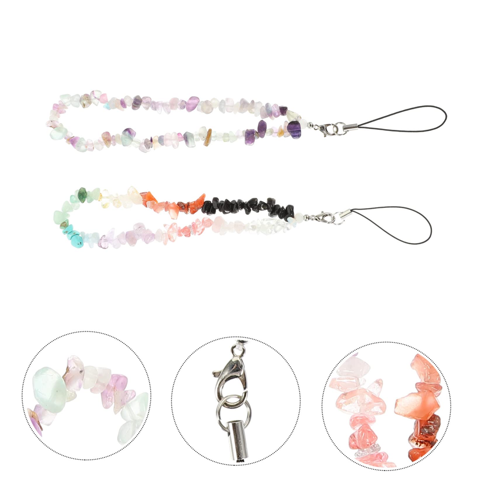 DOITOOL 10piezas Cadenas De Teléfono Decorativas Correa Antideslizante Para Móvil Lanyard Creativo y Delicado Accesorio Multifuncional Para Claves y Teléfonos