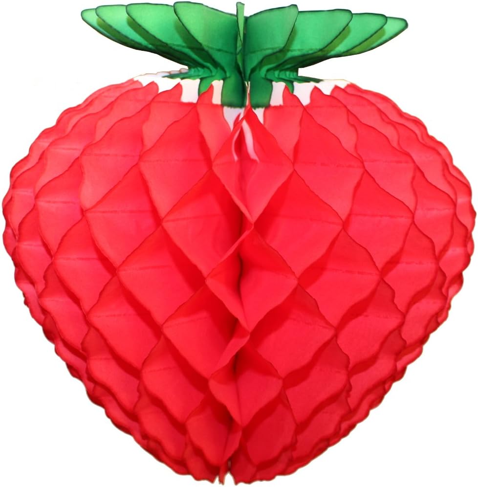 10-piece Assorted Large Honeycomb Tissue Paper Fruit Decorations