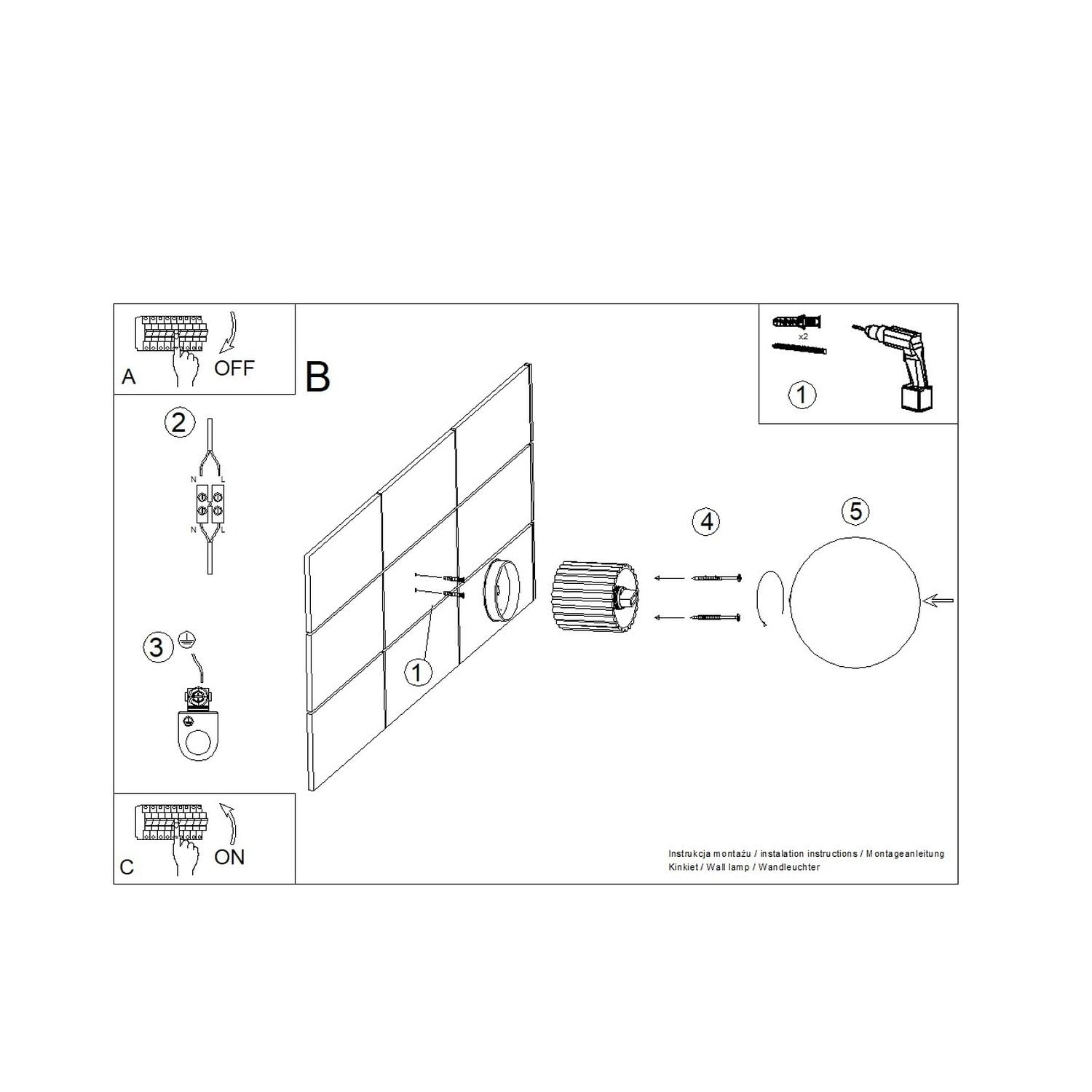 Licht-Erlebnisse Glas Wandleuchte IP44 Beige G9 Aluminium rund Kugel Modern blendarm T:17 cm Küche Spiegelleuchte Feuchtraum Wandlampe Wandbeleuchtung Bad