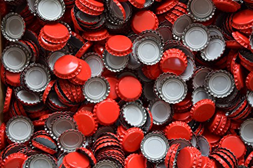 Diametro: 26 mm Tappo a corona multiuso, colore rosso, 100 pezzi