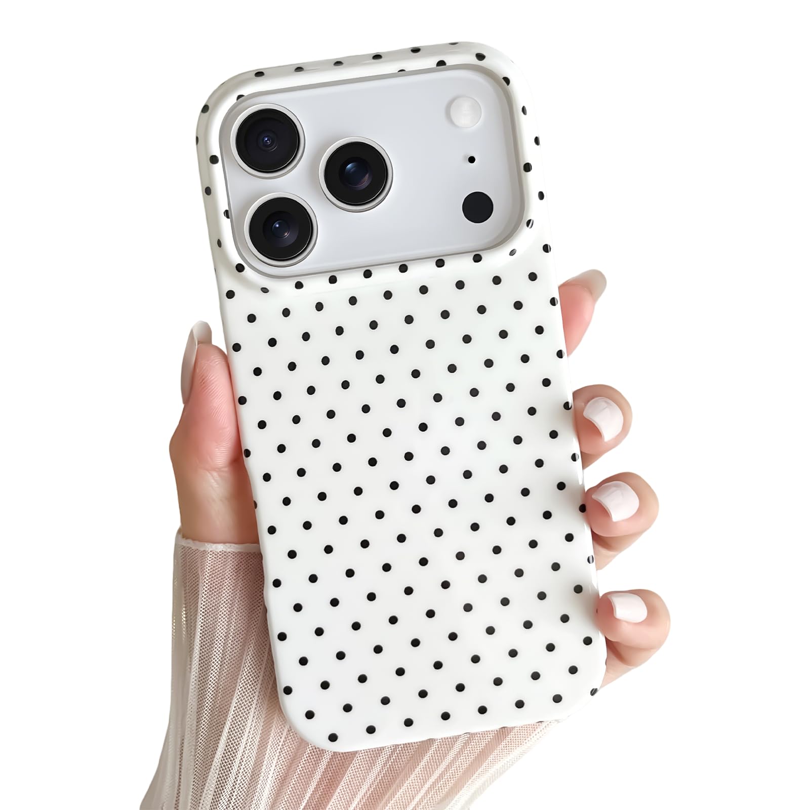 Amazon.com: Yeddabox for iPhone 17 Pro Case Cute Polka Dot Phone 
