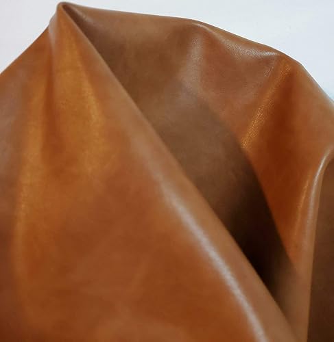 Miniatura 2 de NAT Leathers | Tela de tapicería de piel sintética suave de dos tonos marrón británico (vegano aprobado por PETA) | Piel sintética sintética de