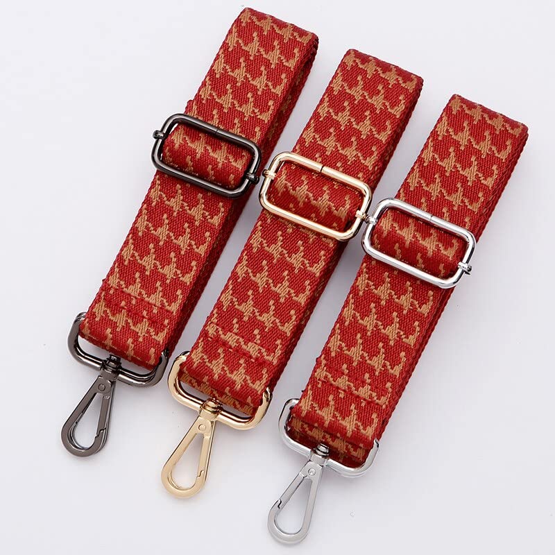 Etnische Stijl Jacquard Schoudertas Riem 3.8 cm Brede Handtas Schouderriem Verstelbare Vervanging Riem Tas Deel Riem voor Tas