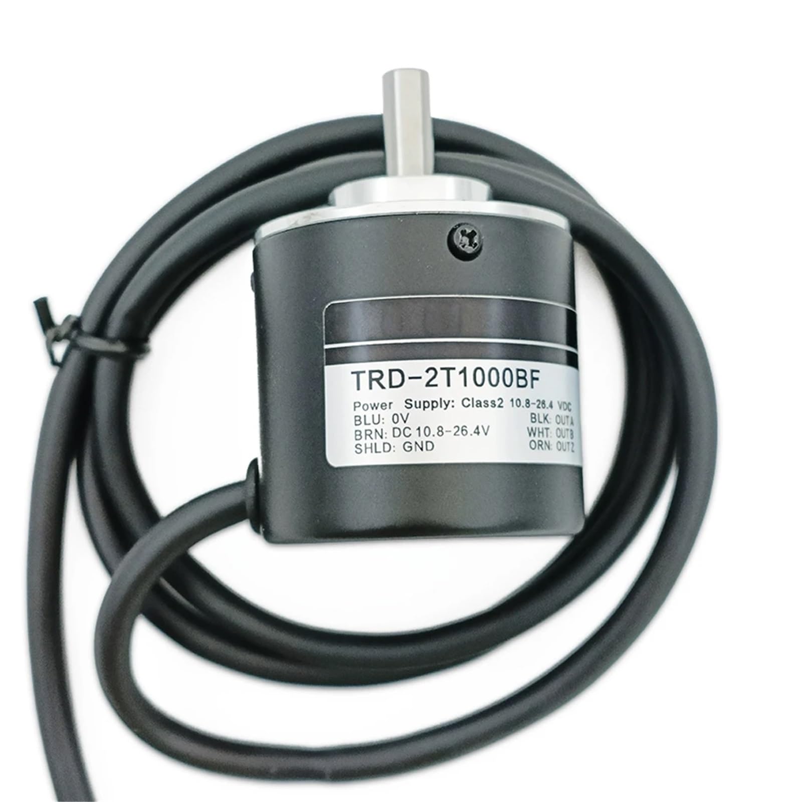Codificador rotatorio fotoeléctrico de eje sólido de 6 mm serie TRD-2T Codificador rotatorio incremental TRD-2T1000BF, 2T1024AF, 2T2000V y 2T2500VH(300 PPR,5V Push-pull output)