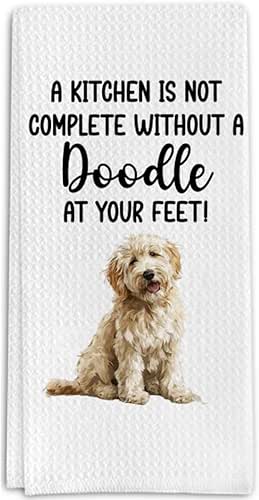 Doodle Gifts Kitchen Towels for Doodle Lover, Dog Gifts Decorative