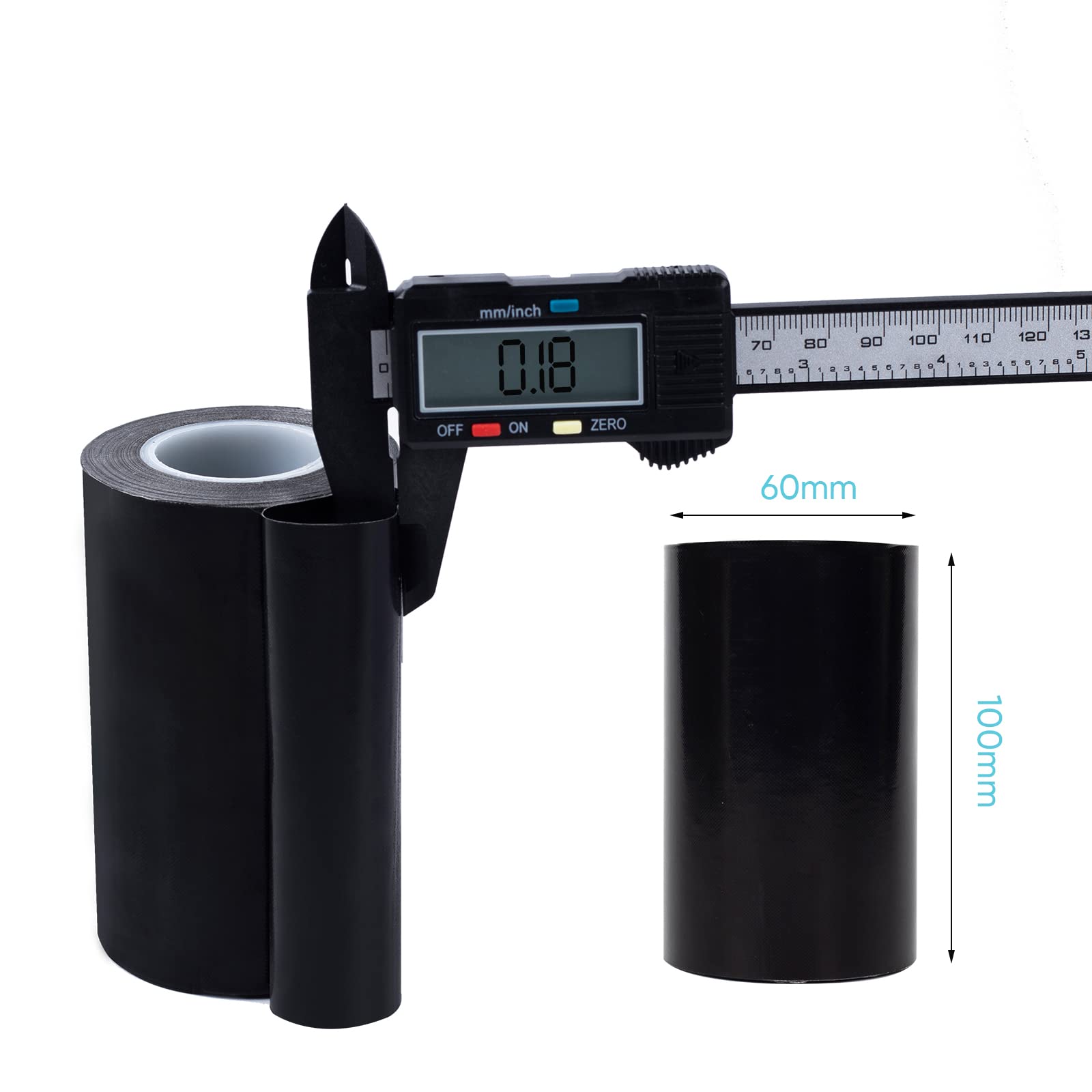 100mm black color ptfe fiberglass high temperature tape ptfe teflon tape -196℃ - +300℃