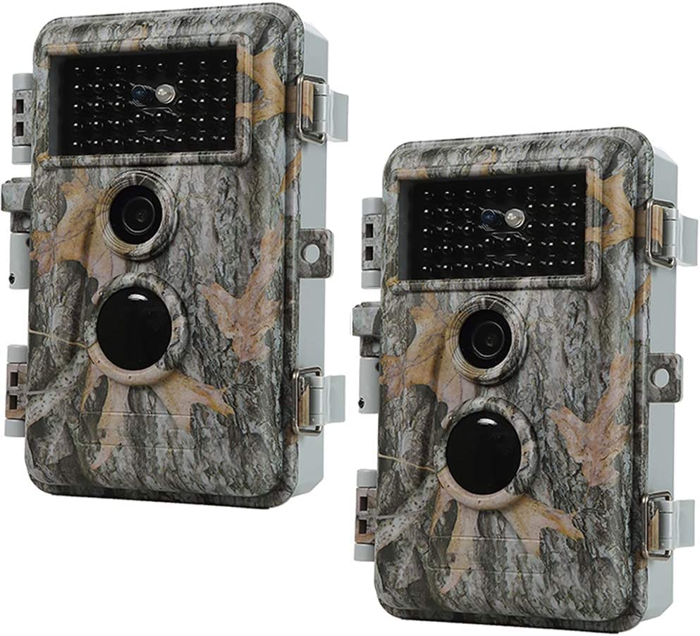 2 Pack 64MP Trail Cameras with Night Vision