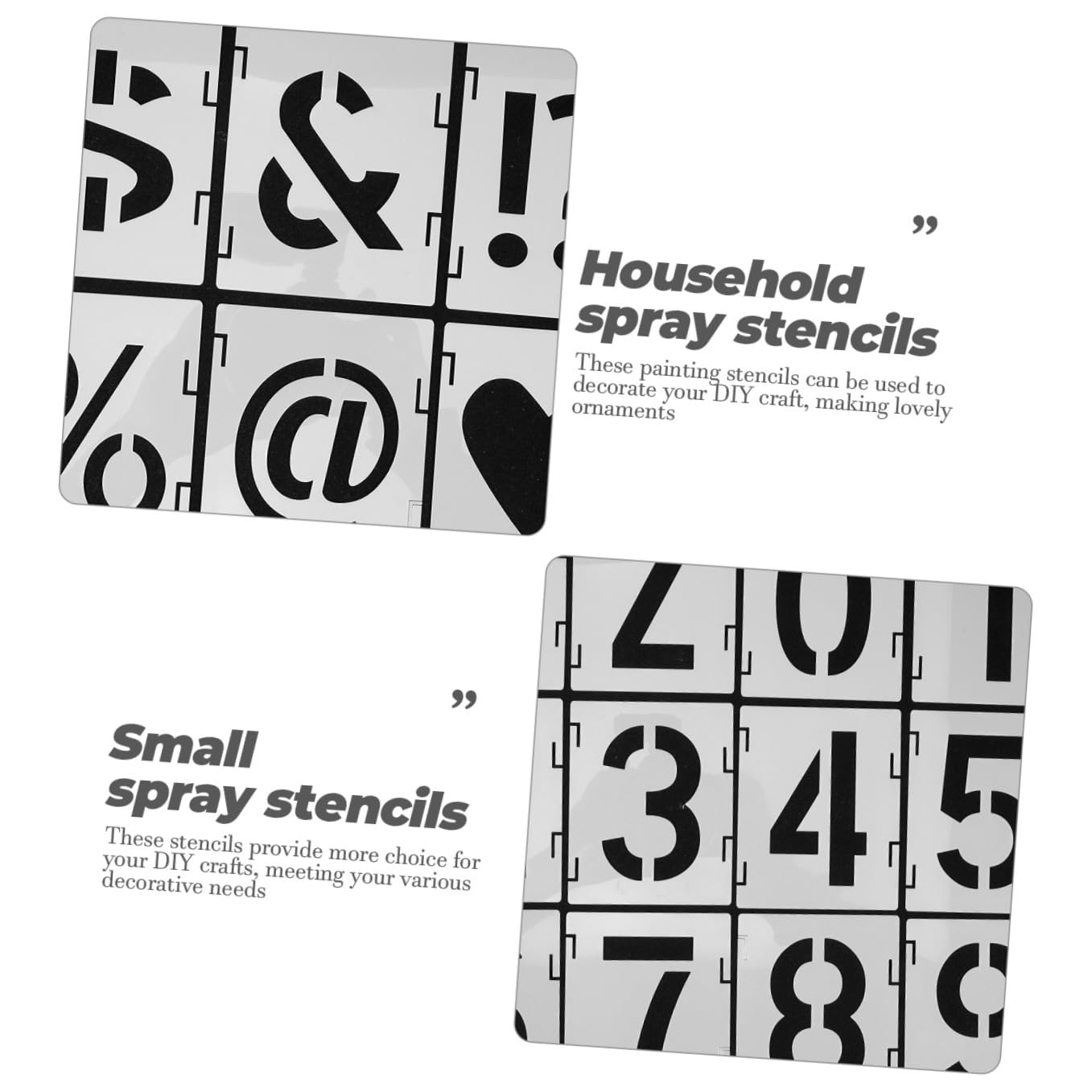 5 Set Stencil Pittura Riutilizzabili Pet Modelli e per Decorazioni Murali e Fai da Te Resistenti e Versatili per e
