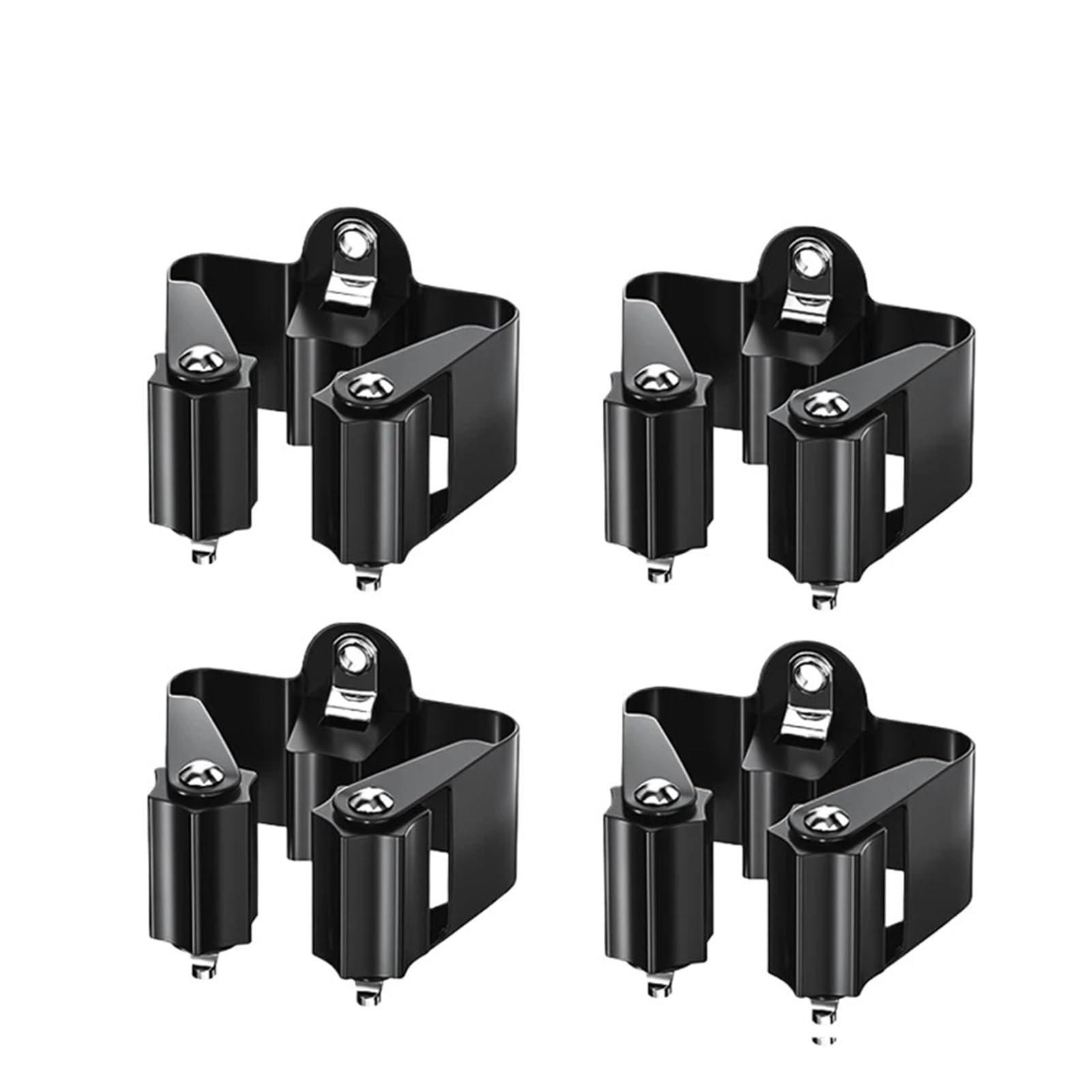 HRXEXSBAM 2/3/4PCS Waterproof Multi-Purpose Wall Hooks, Heavy Duty Mop Broom Organizer Holder for Bathroom(4pcs-3)