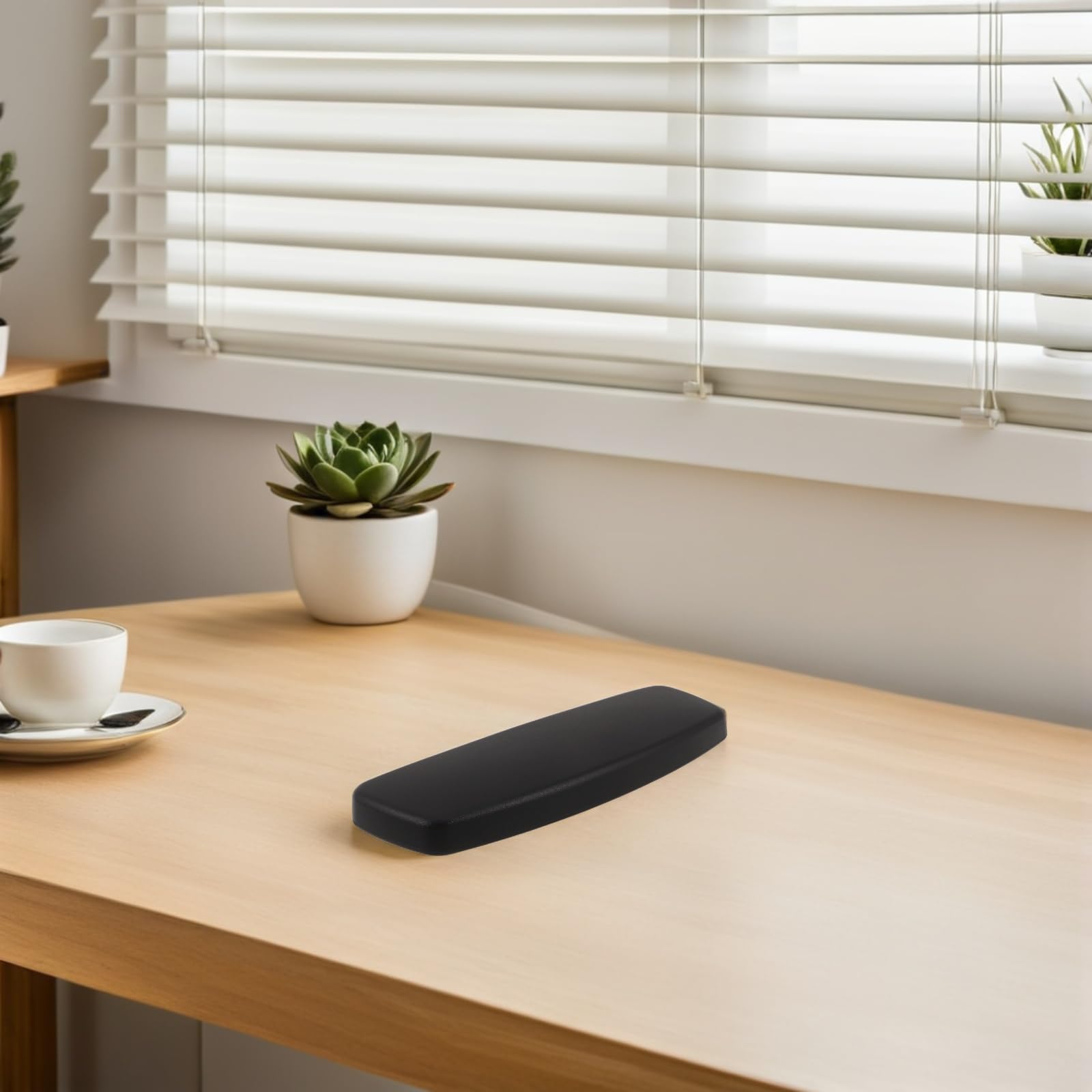 ABOOFAN 2 Pezzi Braccioli di Ricambio per Sedia da Ufficio in Pelle Pu Nero, Design Ergonomico e Struttura Robusta per Poltrona da Gioco e Sedia Computer