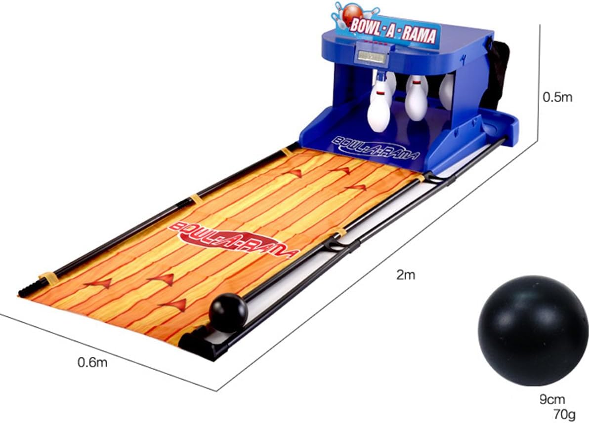 Electronic Bowling Alley Game | with LED Scoreboard | Foldable Indoor Bowling Ball Sports Game Console | for Children and Adults Interactive Game(2M)