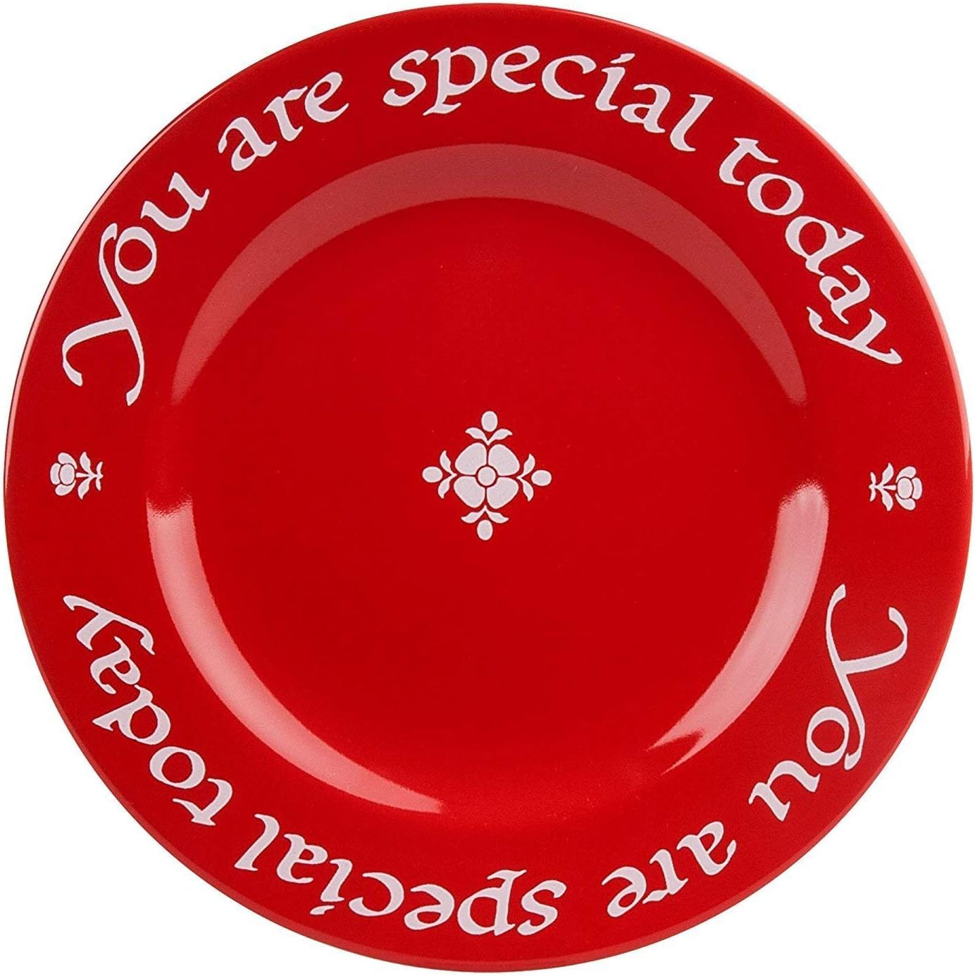 Waechtersbach "You Are Special Today Red Plate - 10.63" Decorative Chinaware Celebration Dish, Ceramic Tableware for Birthdays, Anniversaries, Promotions, Family Traditions - Dishwasher Safe