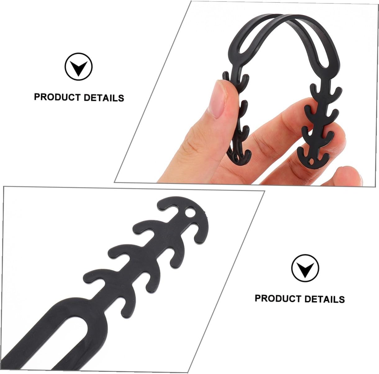 20pcs Dark Color Mask Extension Straps Ear Hook Buckles Soft Anti Ear Saver for Face Masks Adjustable Rope Extenders for Adults Outdoor Use