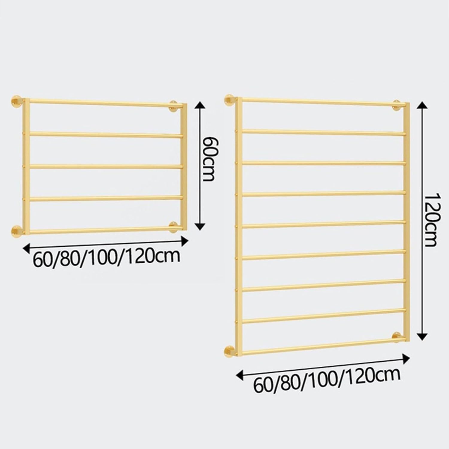 Wall Mounted Scarf Rack & Ribbon Organizer, Multifunctional Towel, Tie, and Silk Scarf Holder, Space-Saving Wrapping Paper Display Rack for Home & Retail, Black 100x60cm